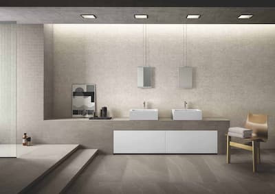 Ergon Stonetalk Taupe | Carrelage imitation pierre de couleur marron clair avec veines blanches taille 60x120 rétifié