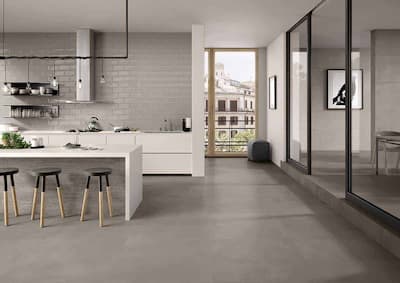 Ergon Trend Taupe | Carrelage effet béton, gris tendant au brun, ombrage non accentué, dimension 90x90, épaisseur 9,5 mm