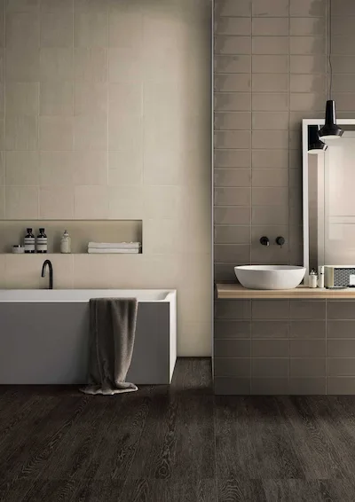 Ergon Trend Brown | Carrelage imitation bois massif imitation chêne brun foncé taille 20x120 ret