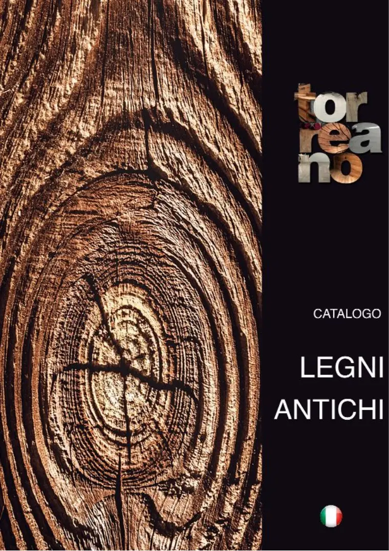 Copertina del catalogo Legni Antichi Torreano